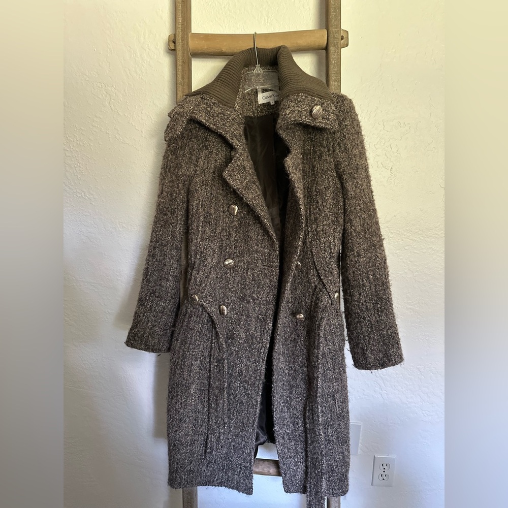 Calvin Klein Collection Brown Trench Coat